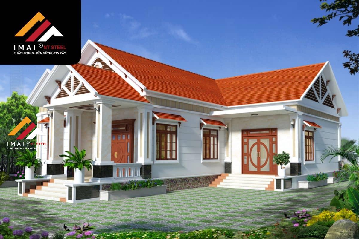 mẫu công trình làm mái tôn biệt thự đẹp nhất Các mẫu mái tôn công trình chính biệt thự