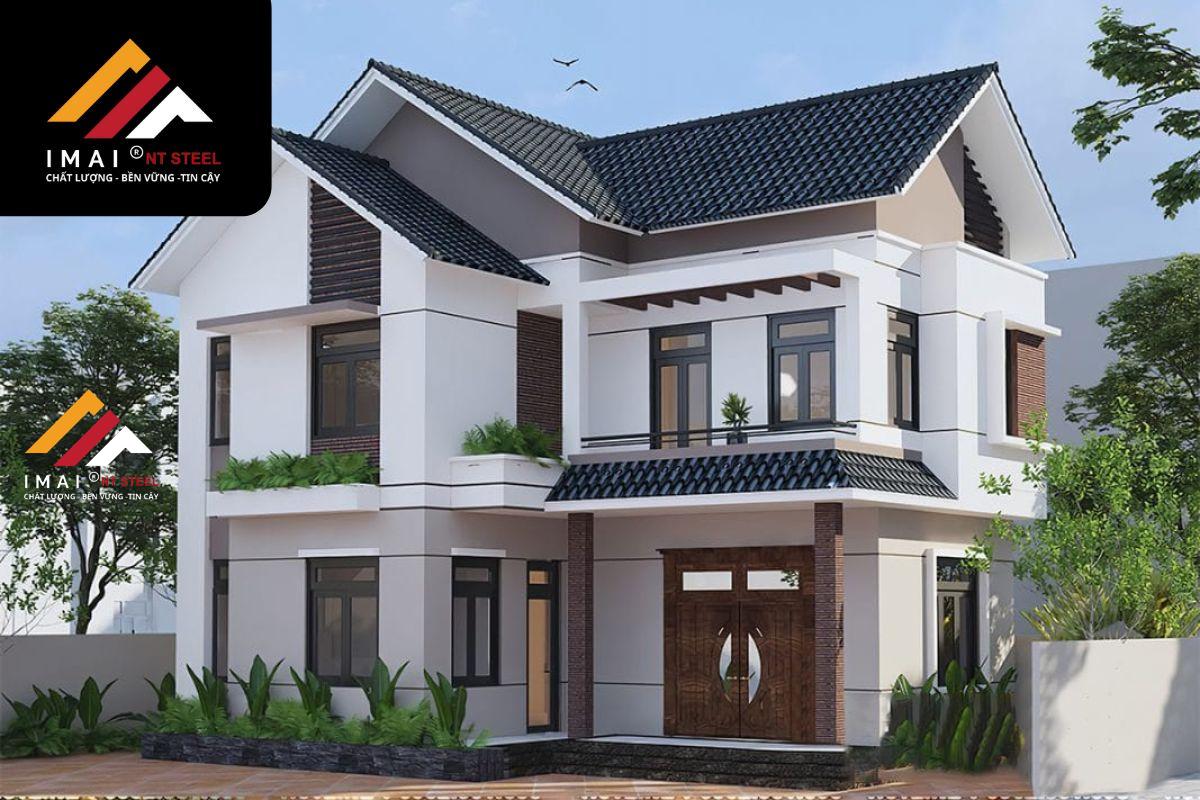 mẫu công trình làm mái tôn biệt thự đẹp nhất Các mẫu mái tôn công trình chính biệt thự