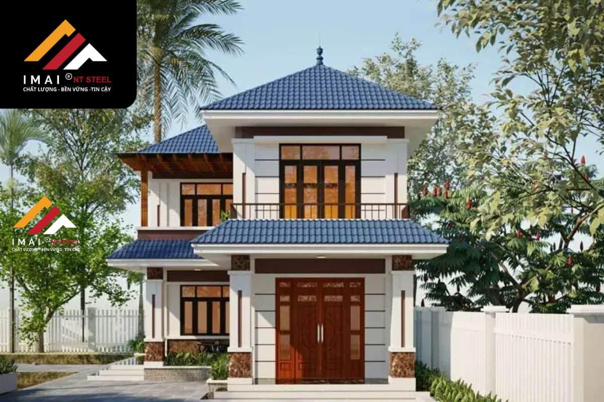 mẫu công trình làm mái tôn biệt thự đẹp nhất Các mẫu mái tôn công trình chính biệt thự