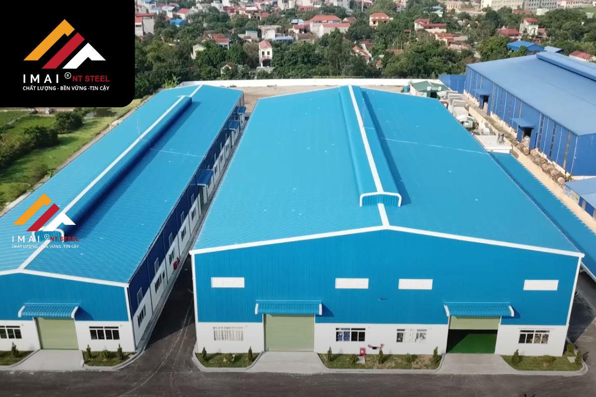 mẫu mái nhà xưởng công nghiệp đẹp, ấn tượng nhất