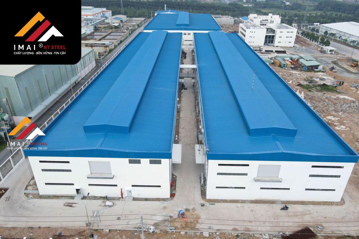 mẫu mái nhà xưởng công nghiệp đẹp, ấn tượng nhất