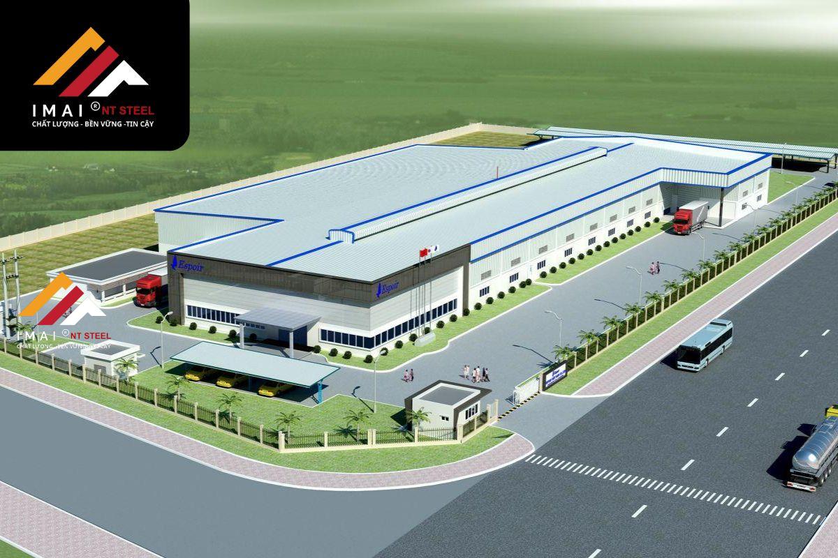 mẫu mái nhà xưởng công nghiệp đẹp, ấn tượng nhất