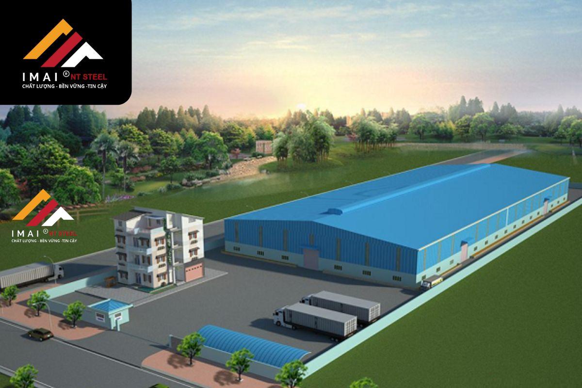 mẫu mái nhà xưởng công nghiệp đẹp, ấn tượng nhất