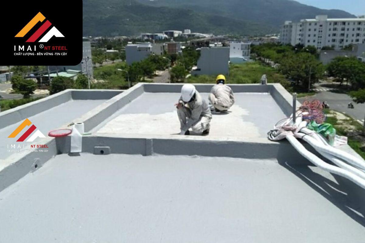 Mái bê tông cốt thép nhà xưởng công nghiệp