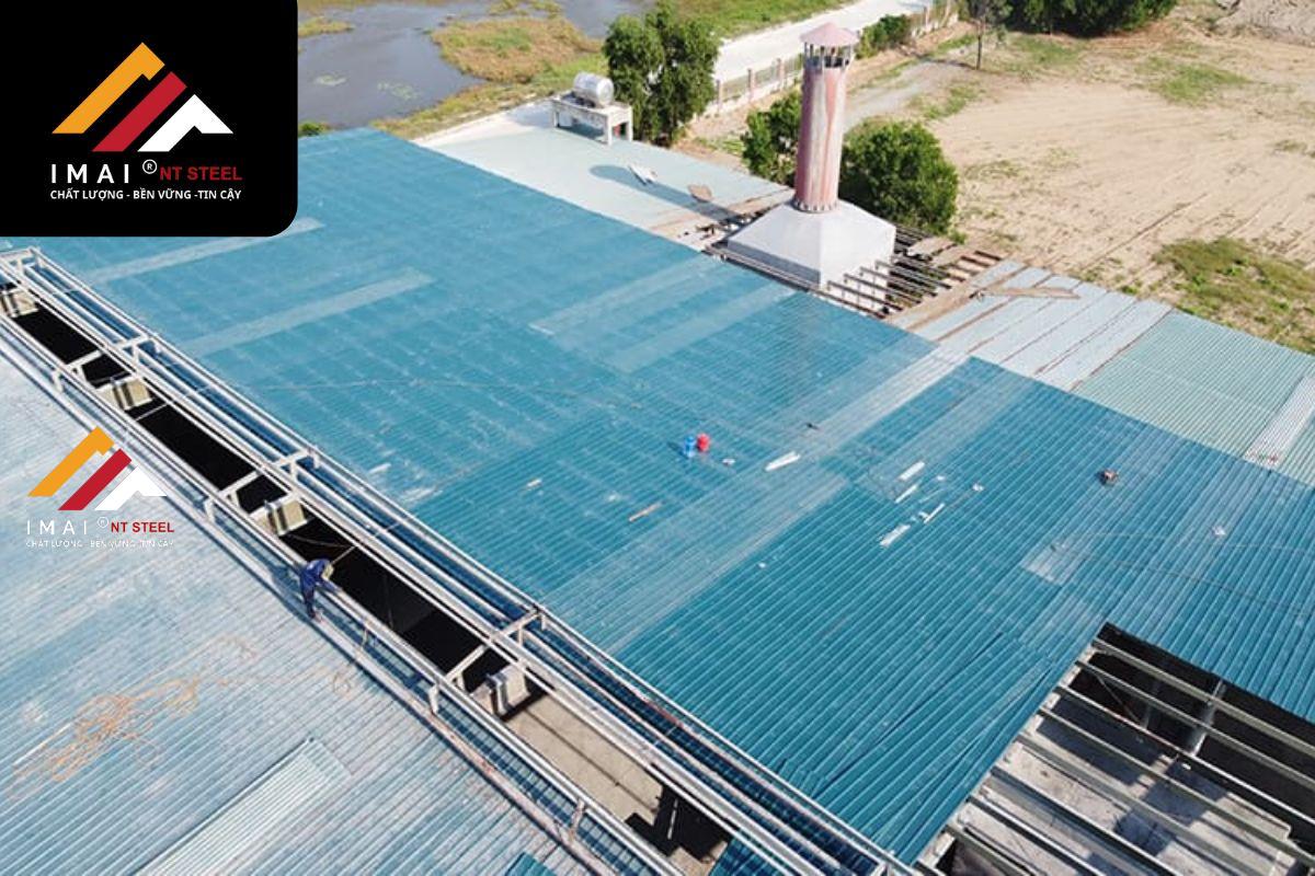 Giới thiệu về công trình mái nhà xưởng nghiêng nhỏ