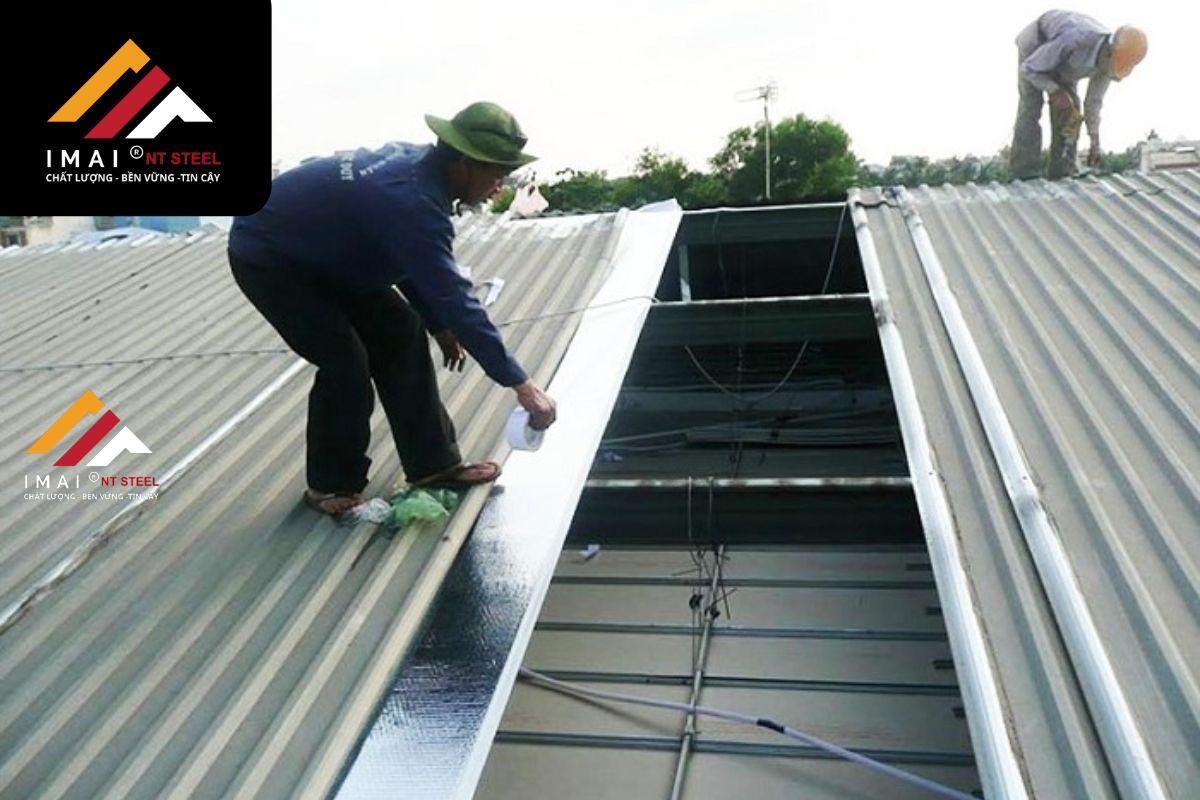 Đơn giá nhân công bắn mái tôn nhà xưởng theo m2