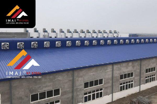 giải pháp thông gió nhà xưởng bằng mái tôn