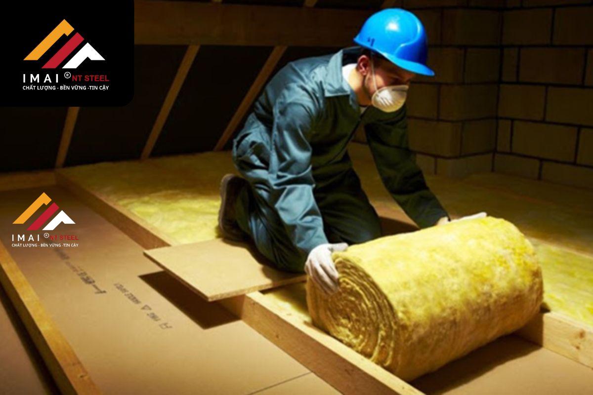 Làm mát nhà xưởng bằng cách lót vật liệu cách nhiệt cho mái