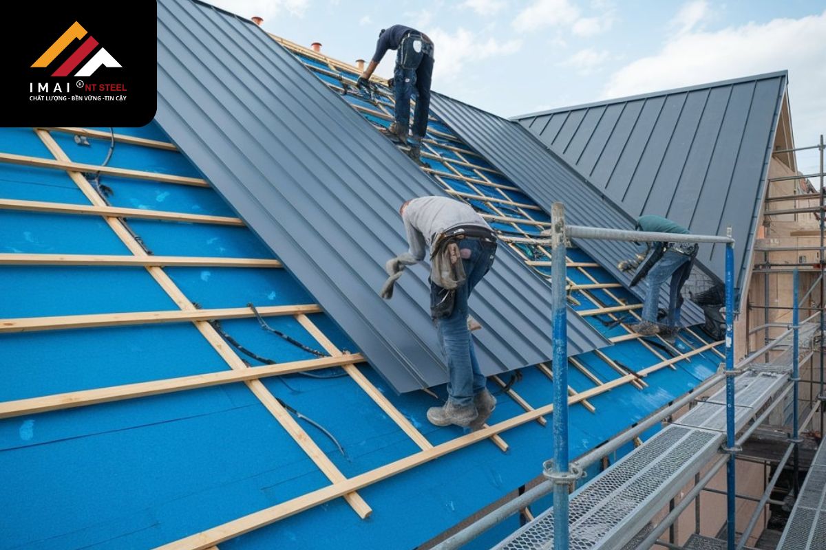 Hướng dẫn cách bắn mái tôn đẹp chi tiết từng bước từ kỹ sư IMAI